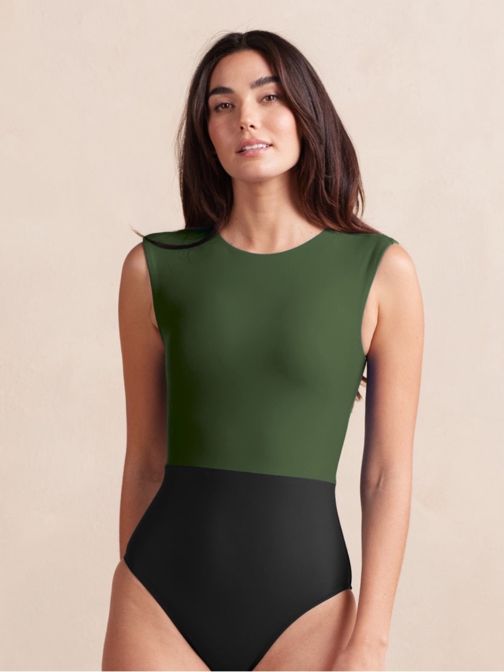 Summersalt The Surf One-Piece Swimsuit in Olive & Sea Urchin size 6 beach chic